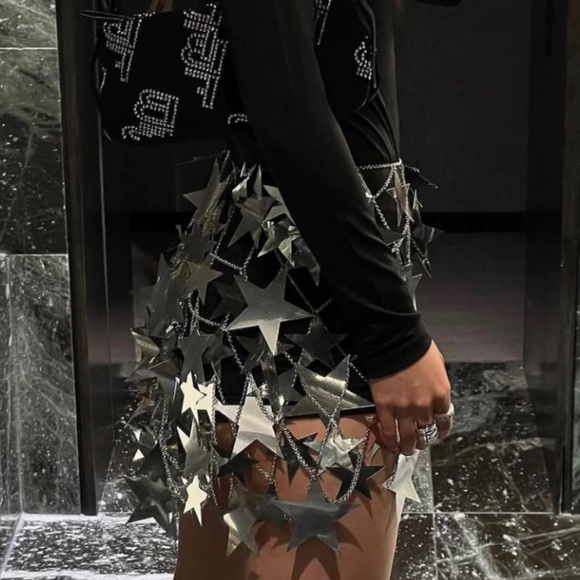 Nasty Gal Skirts Tinsel Fringe Star Skirt Taylor Swift Eras Worthy